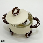 سخان طعام زجاجي صغير 0.5 لتر