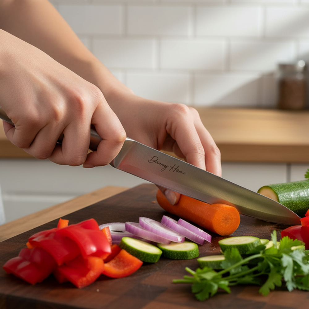 سكين مطبخ احترافية من الفولاذ المقاوم للصدأ