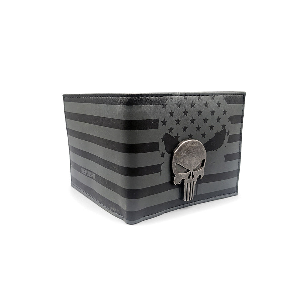 المحفظة الجلدية المعاقب الجمجمة32