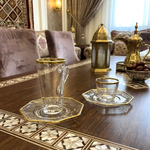 طقم استكانة وفنجان 18قطعة