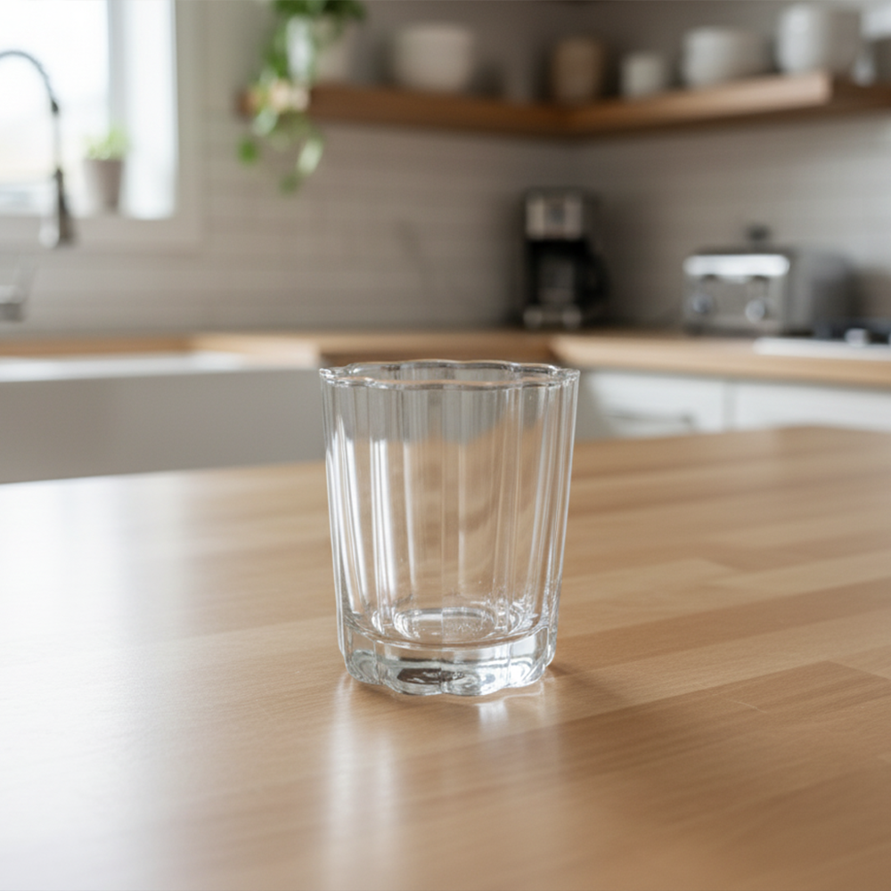 طقم أكواب زجاجية كلاسيكية – 4 قطع (245 مل)