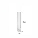 مزهرية زجاجية شفافة