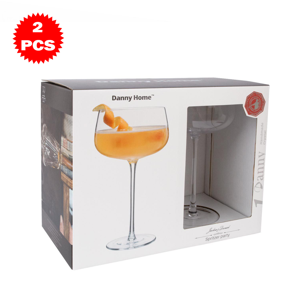 طقم كؤوس زجاجية فاخرة – 2 قطعة