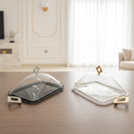 طبق تقديم صغير مع غطاء