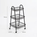 سلة تخزين بثلاثة أرفف