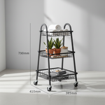 سلة تخزين بثلاثة أرفف