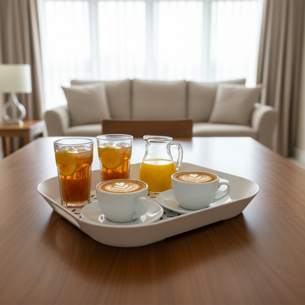 صينية تقديم بمقابض جانبية