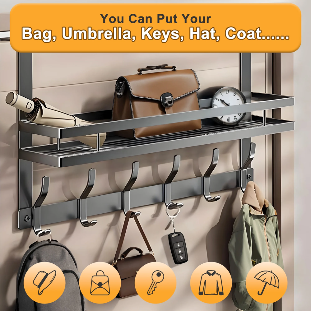 علاقة باب متعددة الاستخدامات مع رف تخزين علوي