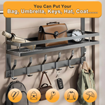 علاقة باب مع رف تخزين علوي