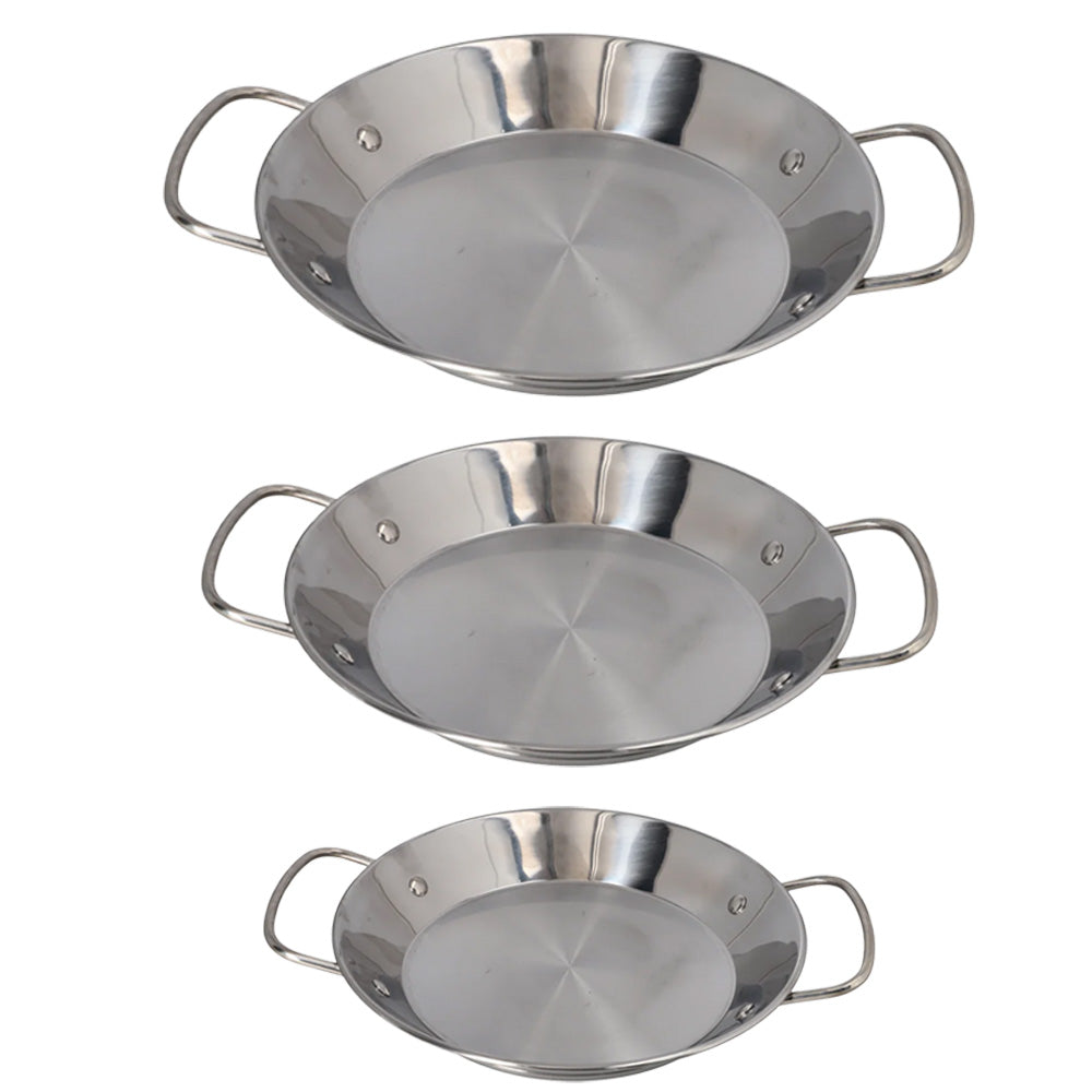 مقلاة مأكولات بحرية من الفولاذ المقاوم للصدأ - أحجام متعددة