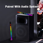ضوء إيقاعي لاسلكي للتحكم بالصوت RGB،