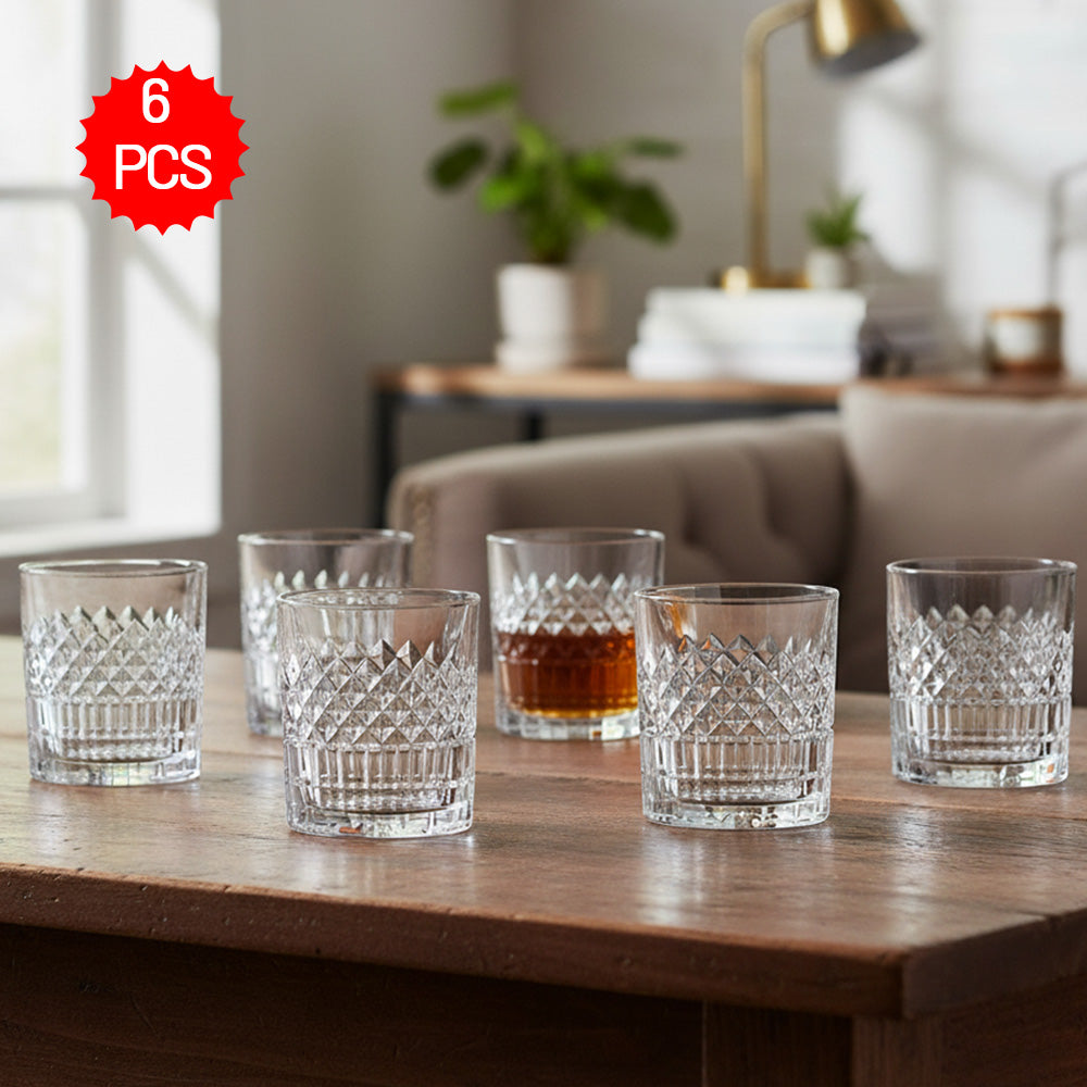 كأس كريستالي مقطوع بالماس