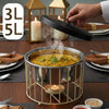 سخان طعام ستيل فاخر / أسود