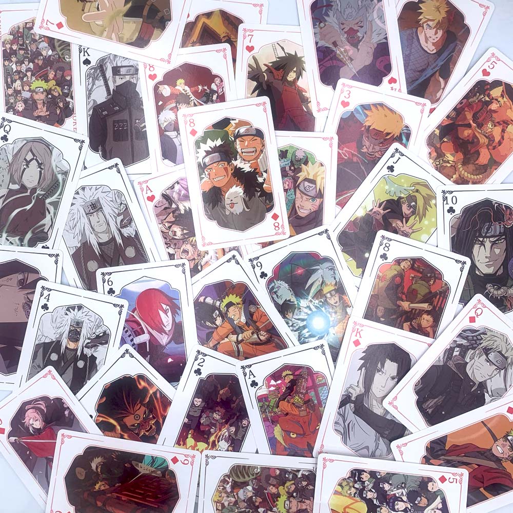 Anime Poker Cards Set 54 sheets