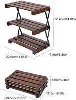 طاولة تخييم خشبية محمولة للخارج