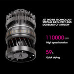 مجفف الشعر السريع مع مستويات