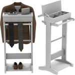 حامل ملابس مع طاولة علوية