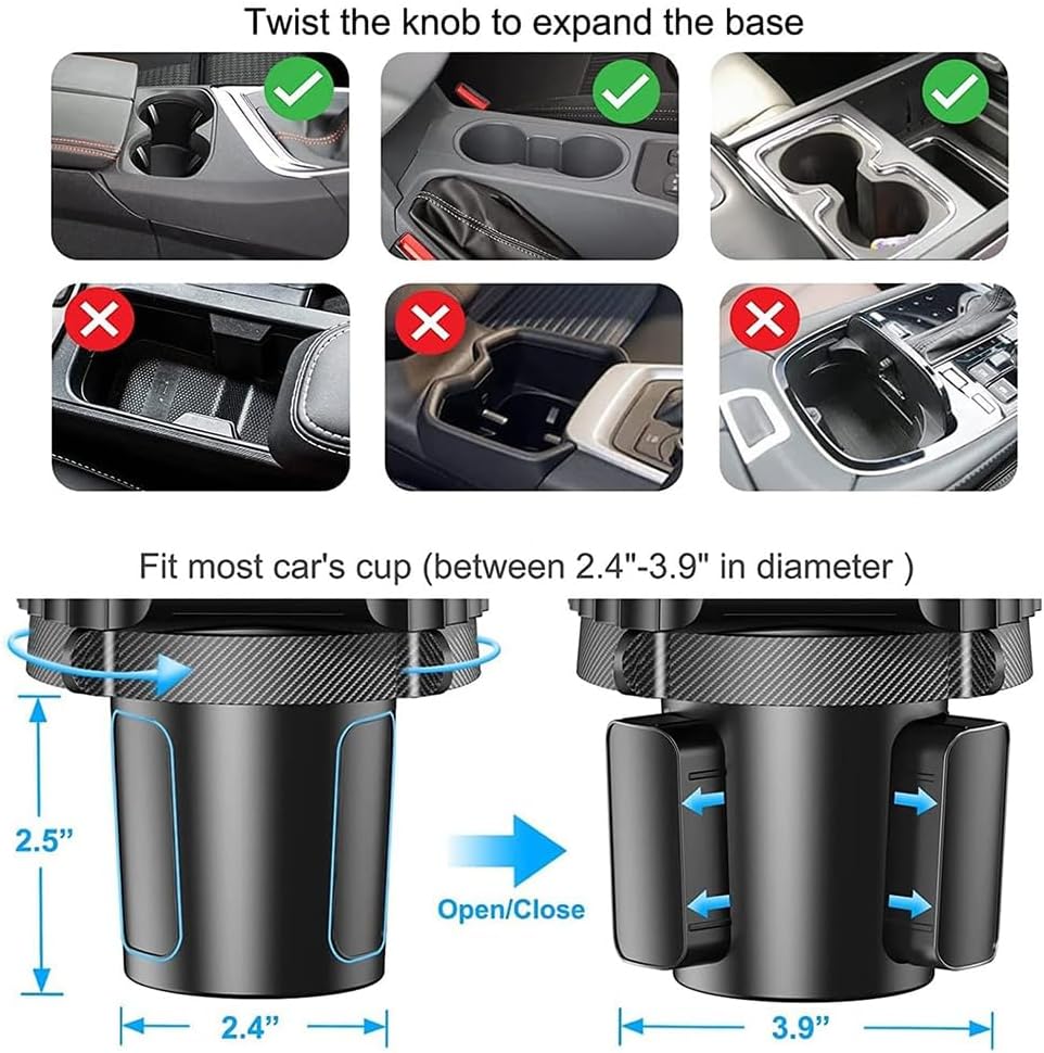 Car Cup Holder WITH FOOD TRAY CUP-A14