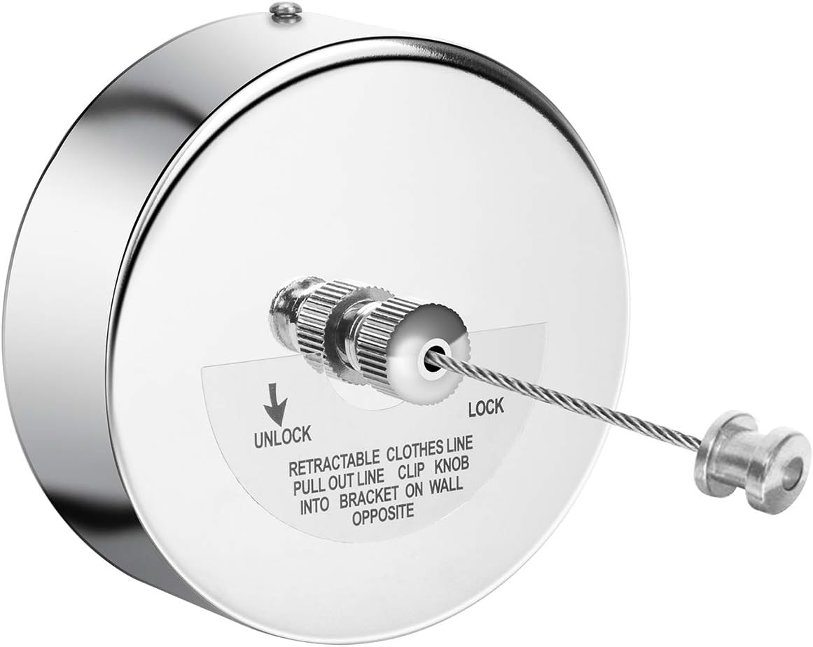 حبل غسيل قابل للسحب بطول 2.8 متر