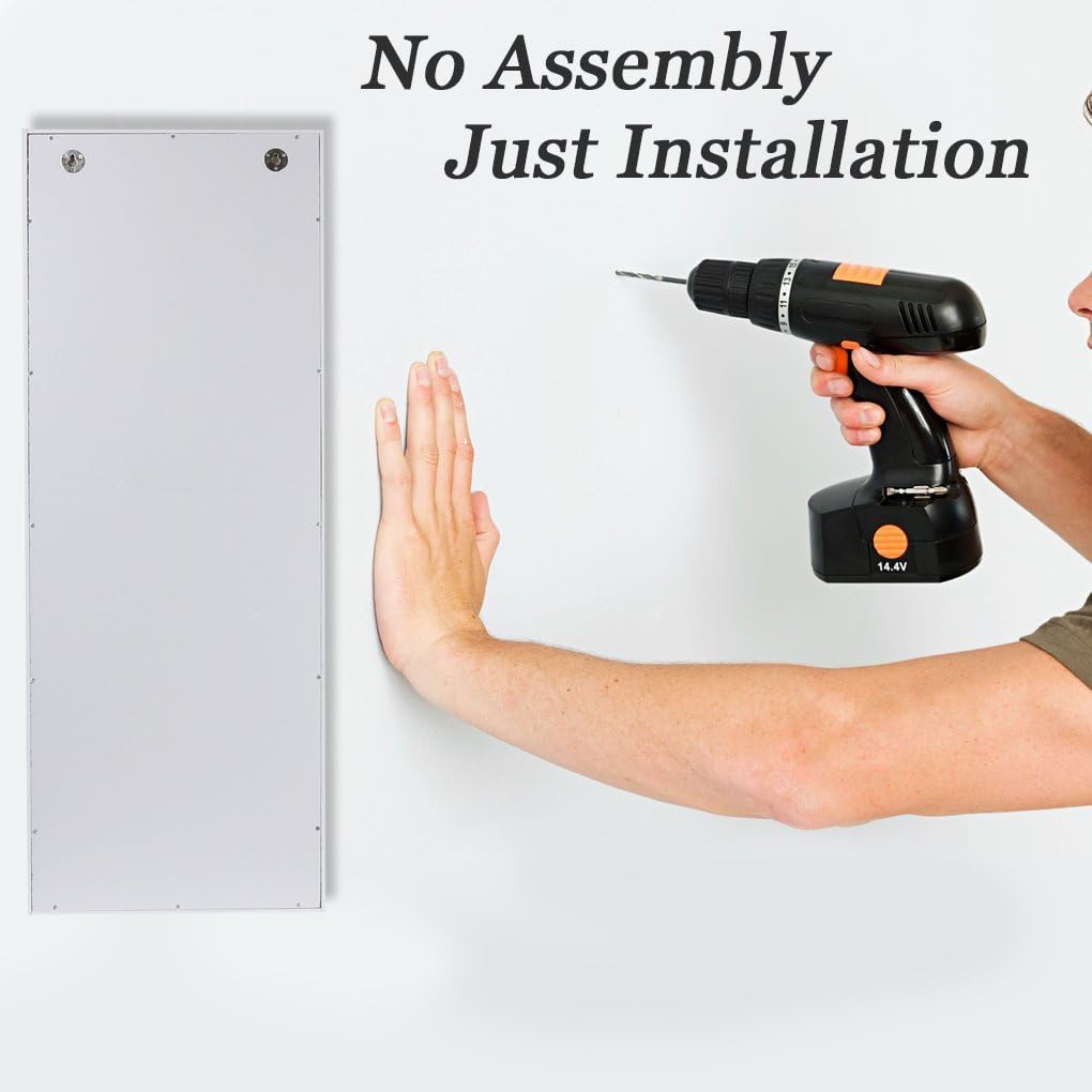 لوح مُنظم مع خزانة تخزين ومرايا