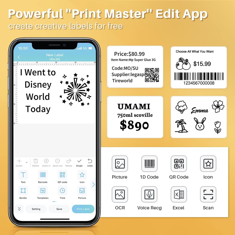 طابعة ملصقات فوميمو M120