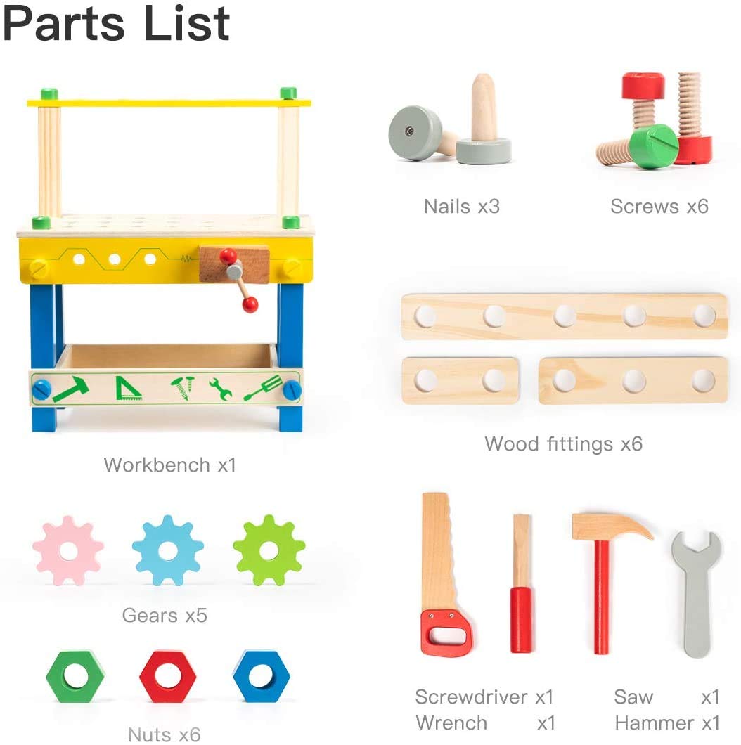 مجموعة حامل أدوات من الخشب