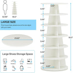 برج رفوف هرمي دوار للأحذية