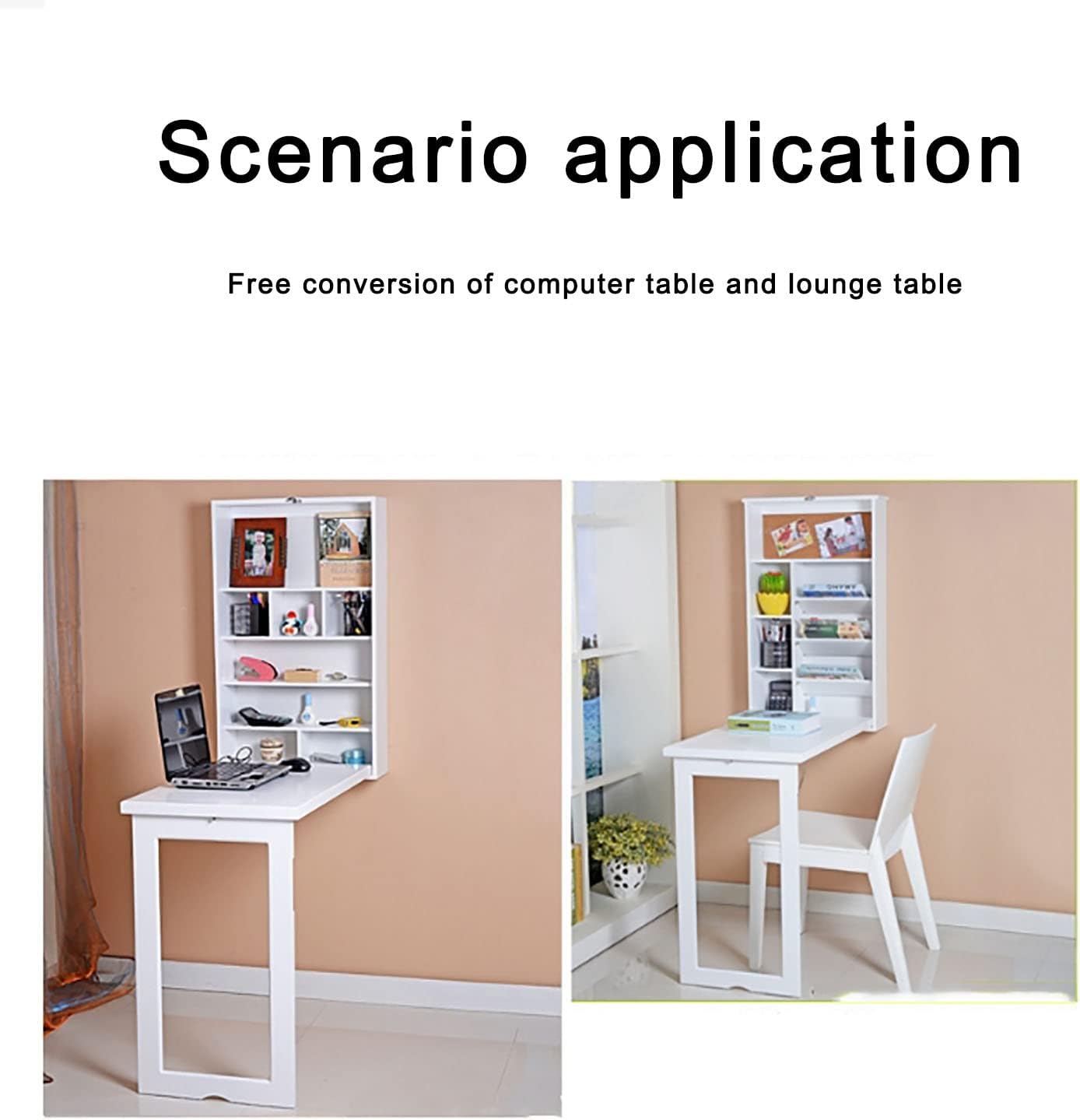 طاولة قابلة للطي غير مرئية مثبتة على الحائط