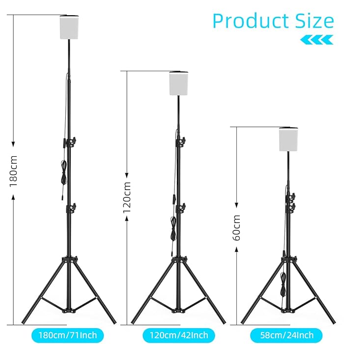 مصباح التخييم بإضاءة إل إي دي