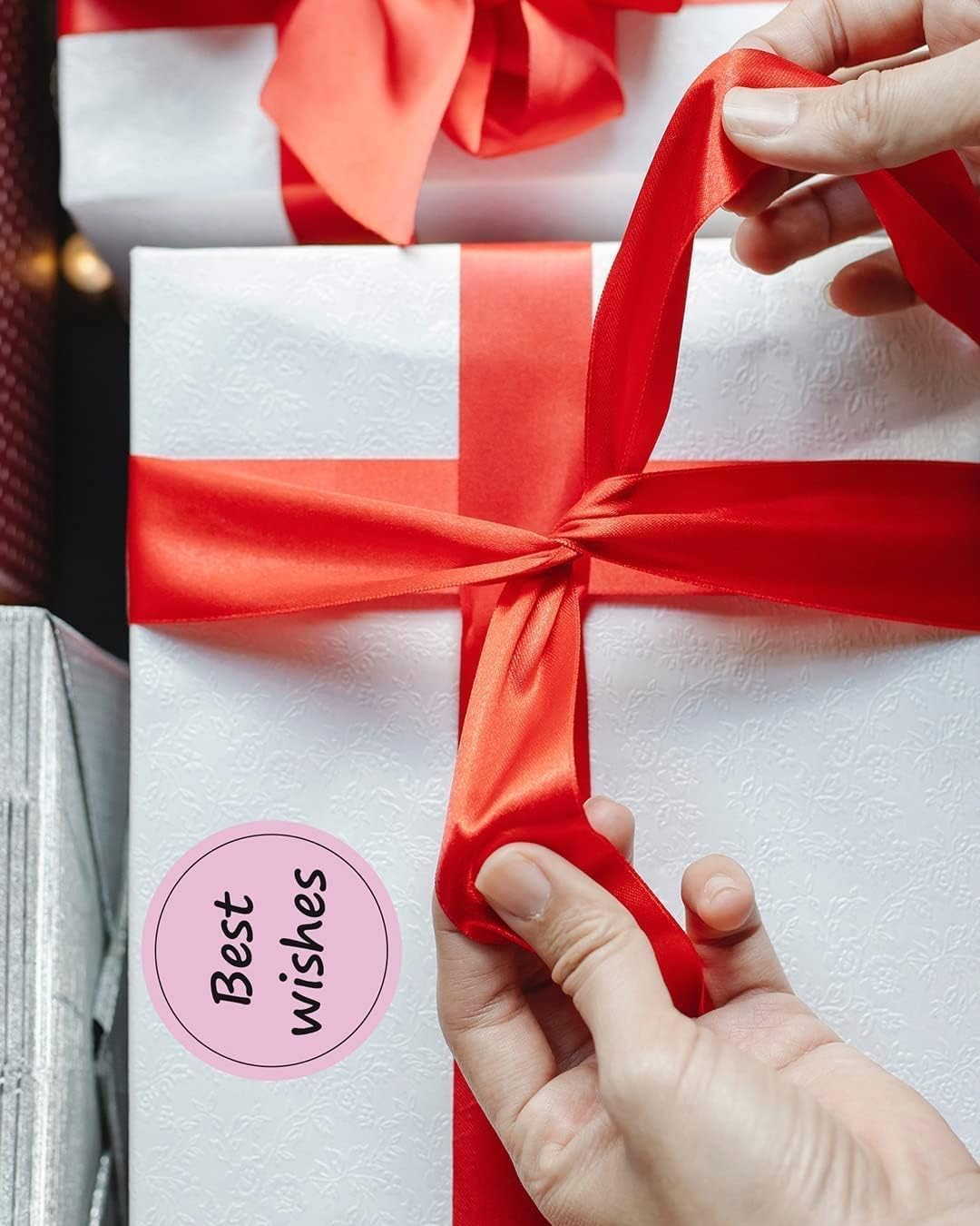 ‏ملصقات طابعة فوميو 50x50مم  140 قطعة دائرى / أصفر