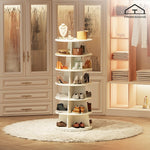 برج رفوف هرمي دوار للأحذية