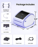 Phomemo D520-BT Thermal Label Printer / Purple