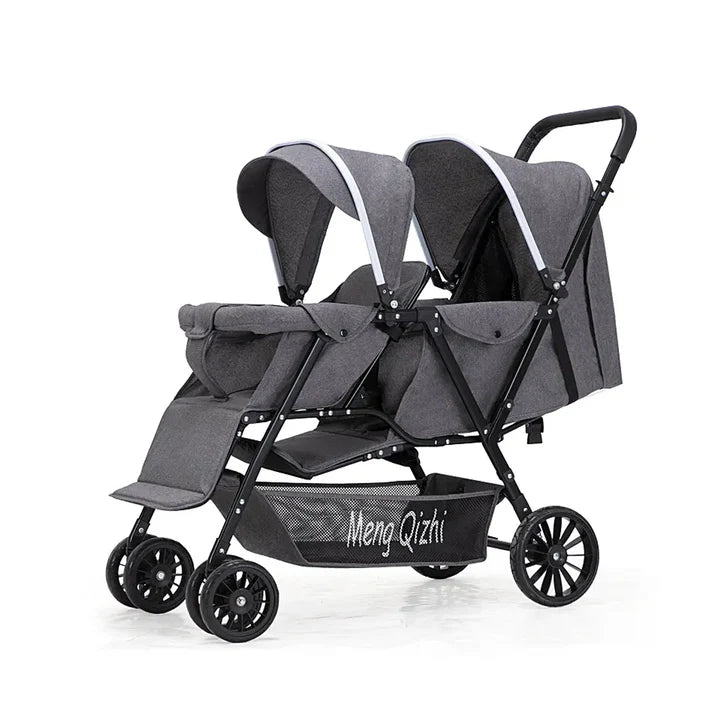 عربة أطفال فاخرة للتوأم