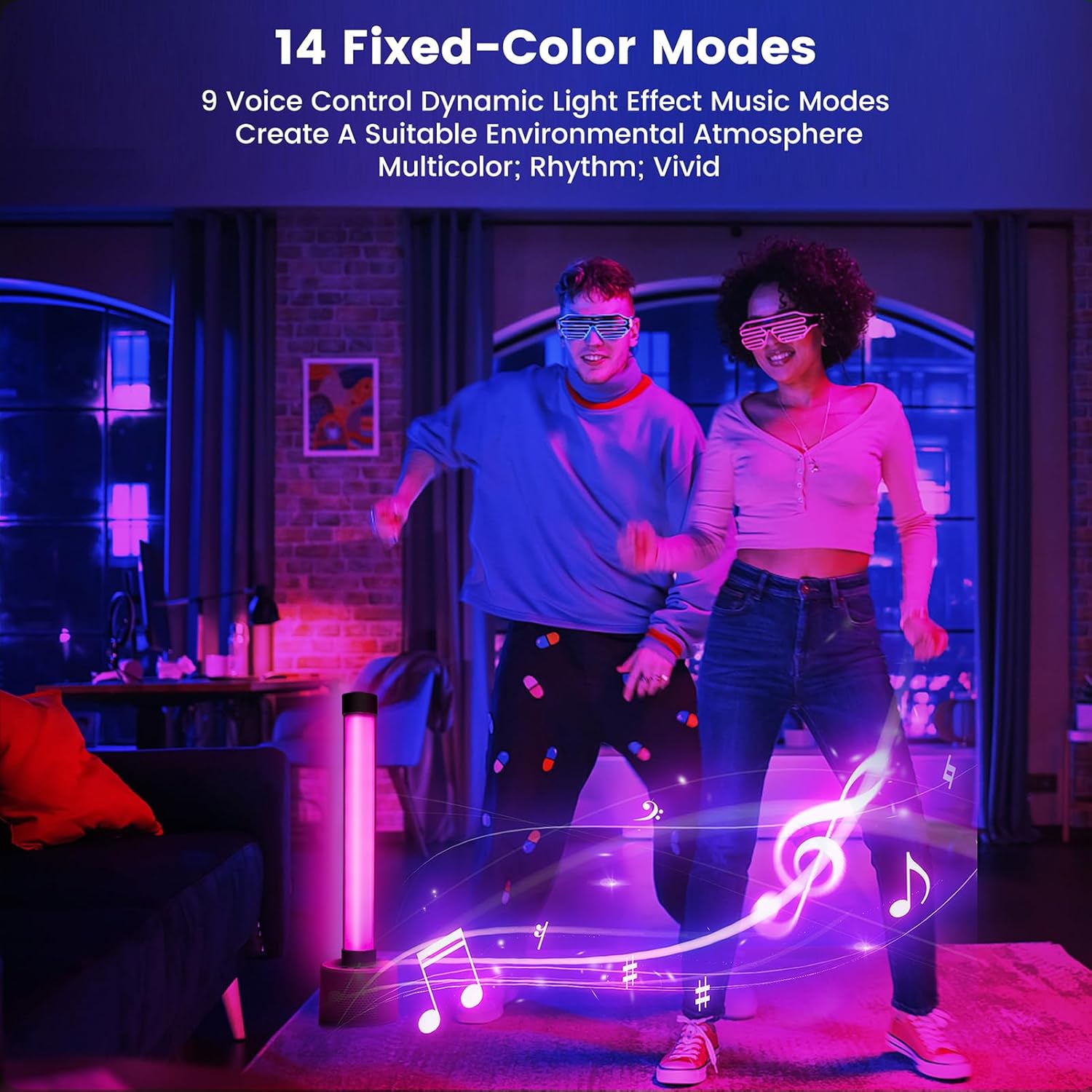 مكبر صوت باضاءة متغيرة