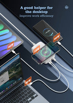 شاحن لاسلكي متعدد المنافذ