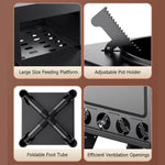 موقد محمول لحرق الأخشاب