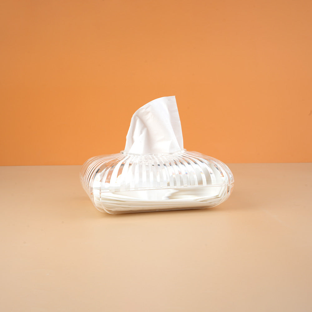 علبة مناديل كريستال كلير