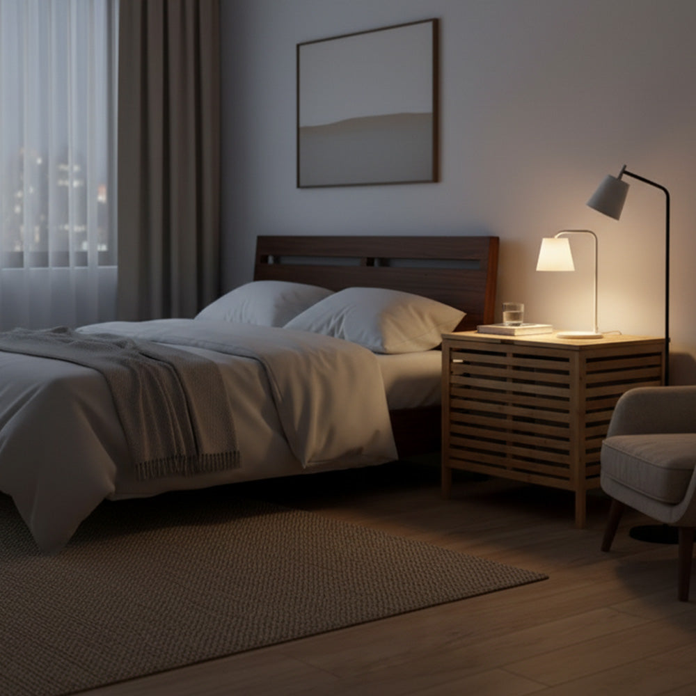 صندوق منظم متعدد الأغراض من الخيزران