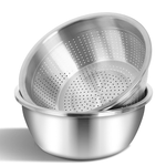 طقم مصفاة وحوض من الفولاذ