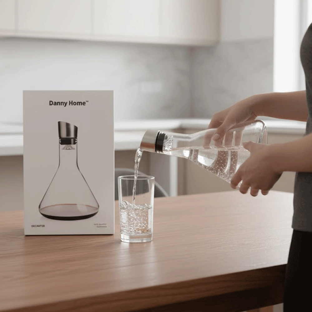 قارورة مياة ومشروبات زجاجية أنيقة