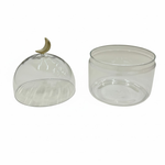 غرشة زجاجية بغطاء هلال