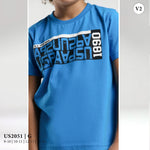 طقم ولادى بكنزة مطبوعة