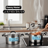 قدر طبخ طويل ستانلس بغطاء