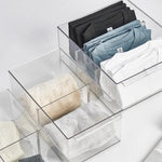 صندوق تخزين شفاف فواصل