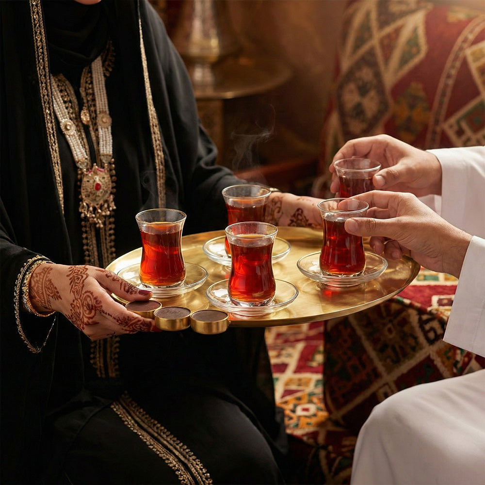 صينية تقديم بيضاوية-كبير