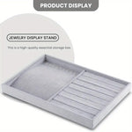 صينية مخملية للخواتم والمجوهرات