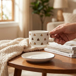 طقم فناجين وصحون قهوة 12 قطعة