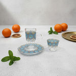 طقم استكانة وفنجان 18قطعة