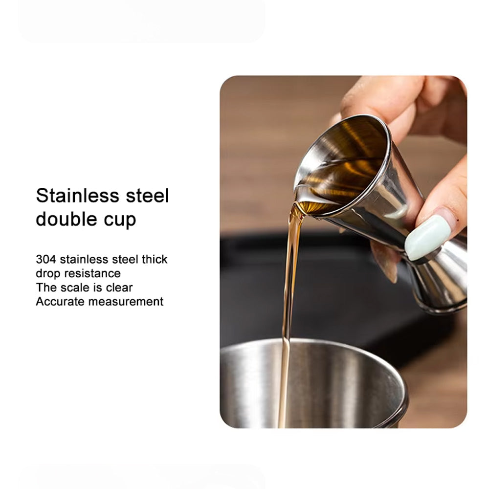 مجموعة شاكر كوكتيل من الفولاذ المقاوم للصدأ - 5 قطع