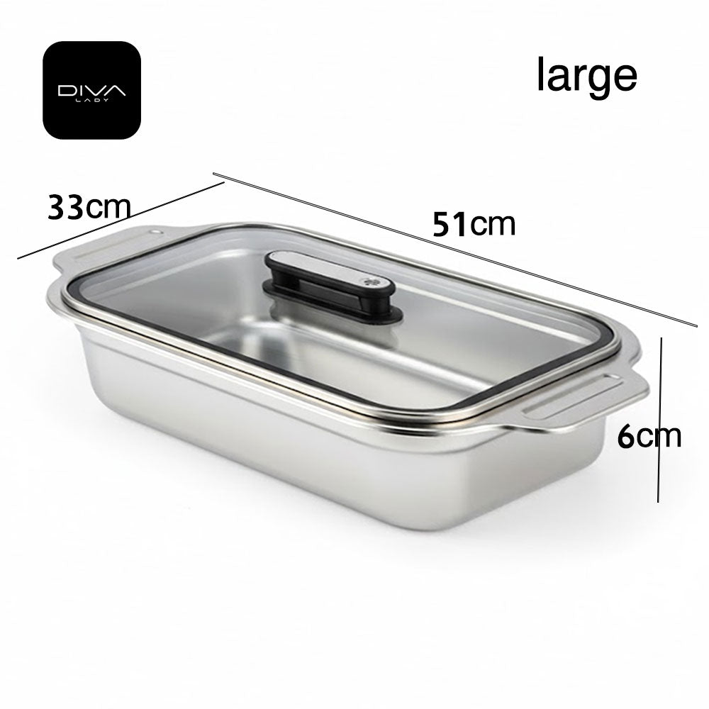 حافظة طعام ستيل بتصميم عملي